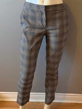 Slim Fit Glen Plaid women's Pants in Gray